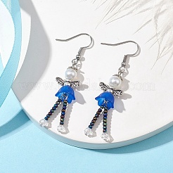 304 Stainless Steel Fairy Dangle Earrings&nbsp;EJEW-MZ00129-04