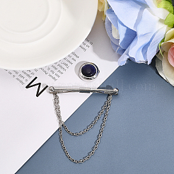 1Pc Brass Hanging Chains Collar Pins Tie Clips&nbsp;DIY-CA0005-89P
