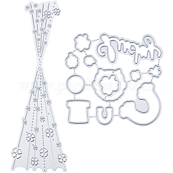 2 Styles Saint Patrick's Day Cutting Dies Stencils&nbsp;DIY-CP0012-02