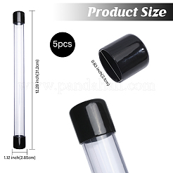 PVC Plastic & Rubber Transparent Storage Tube&nbsp;FIND-WH0173-158A