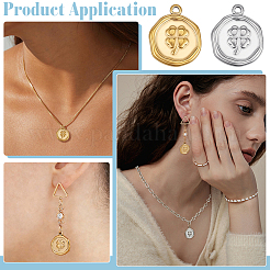 20Pcs 2 Colors 304 Stainless Steel Pendants&nbsp;STAS-PH0007-31