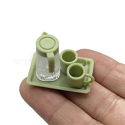 Plastic kettle & Cup Set Miniature Ornaments&nbsp;PW-WGC6D45-01