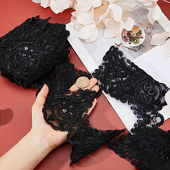 5Yards Polyester Flower Lace Ribbon&nbsp;OCOR-HS0001-19