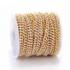 Two Tone Handmade Brass Curb Chains&nbsp;CHC-I035-01G-08