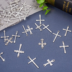 32Pcs 8 Styles Religion Themed Alloy Pendants&nbsp;FIND-TA0002-56