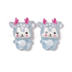 Christmas Reindeer Transparent Resin Cabochons&nbsp;X-RESI-G041-B03