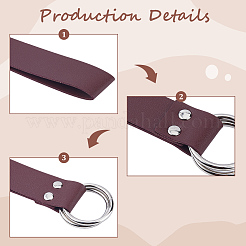 2Pcs Alloy Imitation Leather Belt Buckles&nbsp;FIND-GF0008-78B