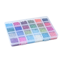 288G 24 Colors 8/0 Baking Paint K9 Glass Seed Beads&nbsp;SEED-FS0001-10