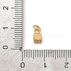 304 Stainless Steel Micro Pave Cubic Zirconia Pendants&nbsp;STAS-R167-01B-G