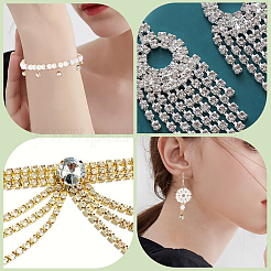300Pcs 2 Colors Brass Pendant Rhinestone Settings&nbsp;KK-SC0004-55