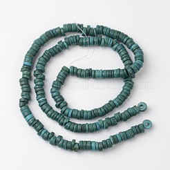 Dyed Natural Coconut Disc Bead Strands&nbsp;COCB-O003-07J