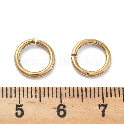 Ion Plating(IP) 304 Stainless Steel Open Jump Rings&nbsp;STAS-M081-02G-02