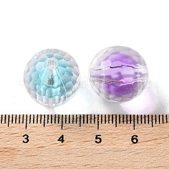 UV Plating Iridescent Transparent Acrylic Bead in Bead&nbsp;OACR-H112-08D