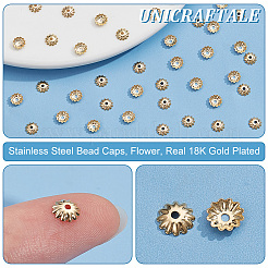 200Pcs 304 Stainless Steel Bead Caps&nbsp;STAS-UN0057-69