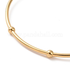 201 Stainless Steel Hollow Out Heart Bangle&nbsp;BJEW-P285-01G