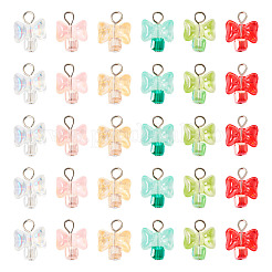 36Pcs 6 Colors Glass Pendants&nbsp;FIND-TA0004-21