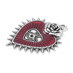 Alloy Enamel Pendants&nbsp;PALLOY-Q031-04AS-B