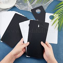 40Pcs 2 Colors Frosted PVC Plastic Hangtag&nbsp;AJEW-GL0001-22