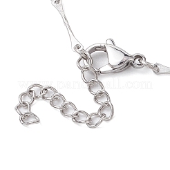 Stainless Steel Bar Link Chain Bracelet Makings&nbsp;AJEW-JB01290-02