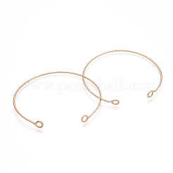 Brass Open Cuff Bangle Making&nbsp;KK-N258-01G