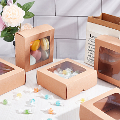 Folding Kraft Paper Cardboard Jewelry Gift Boxes&nbsp;LS-CON-WH0092-25C