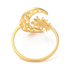 304 Stainless Steel Open Cuff Rings&nbsp;X-RJEW-P093-01G