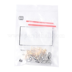 16Pcs 2 Colors 201 Stainless Steel Stud Earring Findings with Hole&nbsp;EJEW-FS0001-19