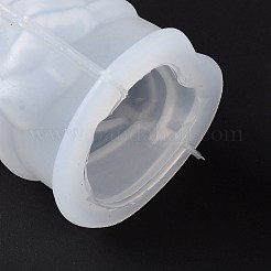 Christmas Theme DIY 3D Snowman Display Decoration Silicone Statue Molds&nbsp;DIY-G058-B01