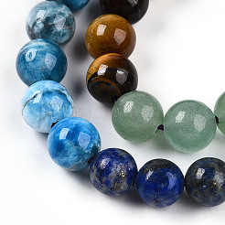 Natural Seven Chakra Stone Beads Strands&nbsp;G-T140-8mm-13B