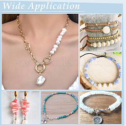 150Pcs 3 Sizes Brass Crimp Beads Covers&nbsp;KK-UN0003-82