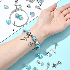 DIY Ocean Theme Alloy & Brass European Style Bracelet Making Kits&nbsp;DIY-FS0007-24