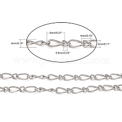 Nickel Free Iron Handmade Chains Figaro Chains Mother-Son Chains&nbsp;CHSM024Y-NF