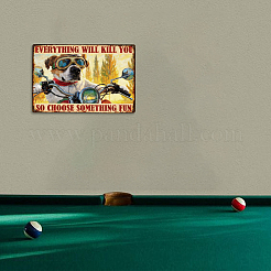 Vintage Metal Tin Sign&nbsp;AJEW-WH0436-727