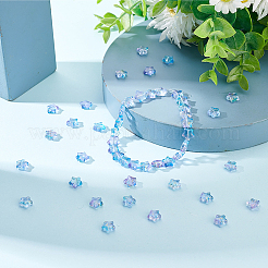 2 Strands Transparent Glass Beads Strand&nbsp;GLAA-DC0001-12