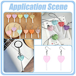 Resin Pendants&nbsp;RESI-WH0026-148B