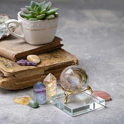 Transparent Glass Display Pedestals&nbsp;ODIS-WH0038-298B