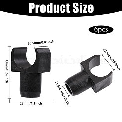 6Pcs Plastic U-shaped Slider&nbsp;KY-CA0001-62