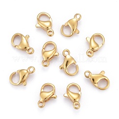 304 Stainless Steel Lobster Claw Clasps&nbsp;X-STAS-H352-01C-G
