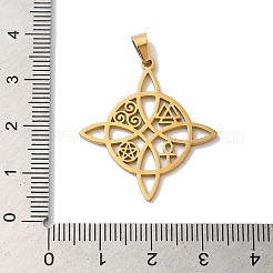 304 Stainless Steel Pendants&nbsp;STAS-U010-16G