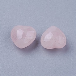 Natural Rose Quartz Heart Love Stones&nbsp;DJEW-P009-02D