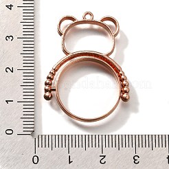 Alloy Open Back Bezel Pendants&nbsp;PALLOY-I223-09RG