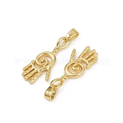 Brass Pendants&nbsp;KK-C093-02G