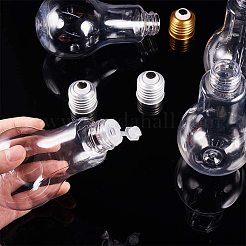 Creative Plastic Light Bulb Shaped Bottle&nbsp;AJEW-NB0001-05