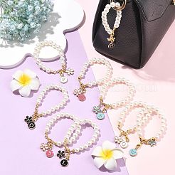 26Pcs Imitated Pearl Acrylic & Alloy Enamel Cup Handle Charms&nbsp;HJEW-FS00096