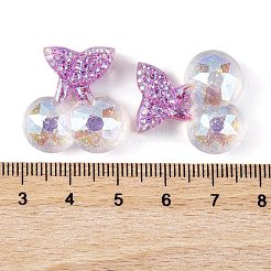Transparent Epoxy Resin Fruit Cherry Decoden Cabochons&nbsp;CRES-M034-08B