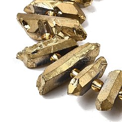 Electroplated Natural Quartz Crystal Beads Strands&nbsp;G-F800-B