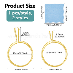 Aluminium Alloy Finger Rings Components&nbsp;FIND-DC0006-70G