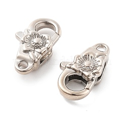 Brass Lobster Claw Clasps&nbsp;X-KK-R216-18B-P