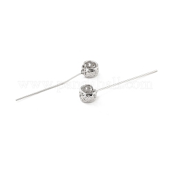 Rhodium Plated 925 Sterling Silver Eye Pins&nbsp;STER-Z001-113P