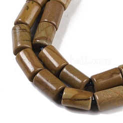 Natural Wood Lace Stone Wooden Jasper Beads Strands&nbsp;G-C128-A26-01